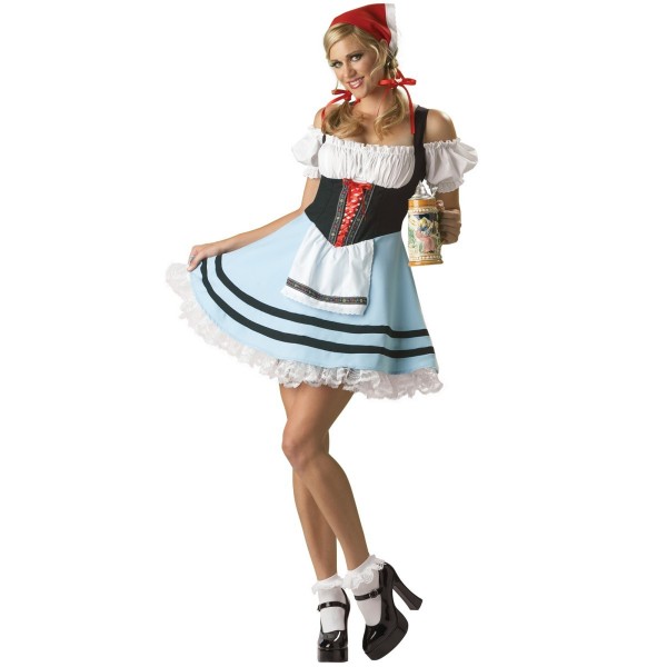 Sexy Dirndl Oktoberfest Kostüm für Frauenm-frau