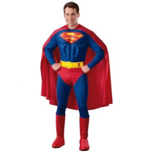 Superman Kostüm mit Muskeln