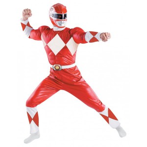 Rotes Power Ranger Megaforce Kostüm Erwachsene